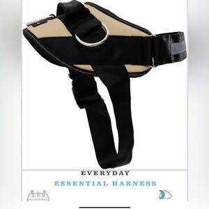 Shawn and co Black and Tan Dog Harness. A